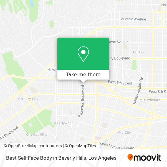 Mapa de Best Self Face Body in Beverly Hills