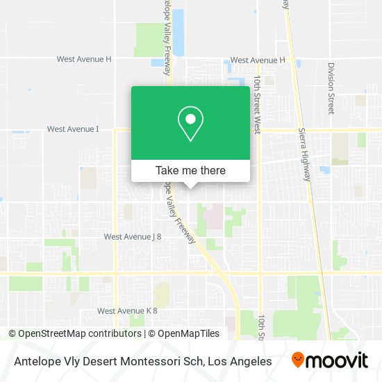 Antelope Vly Desert Montessori Sch map