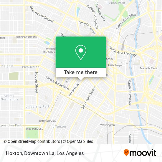 Mapa de Hoxton, Downtown La