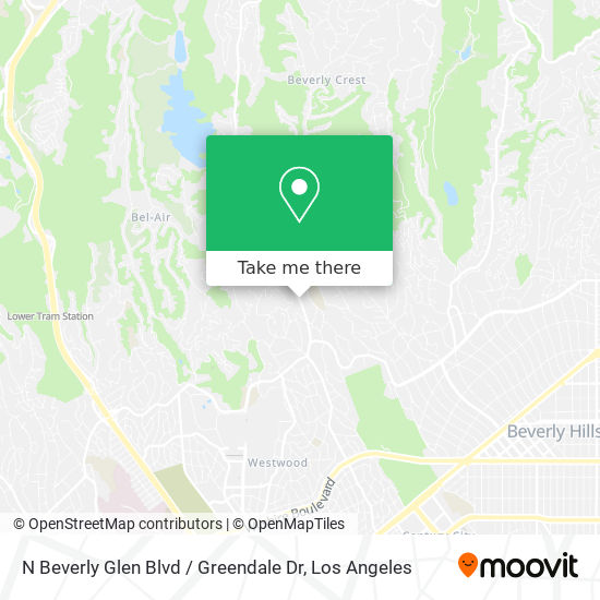 N Beverly Glen Blvd / Greendale Dr map