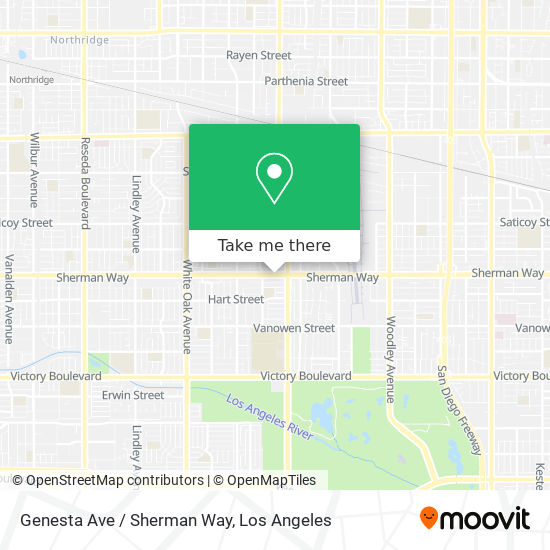 Genesta Ave / Sherman Way map