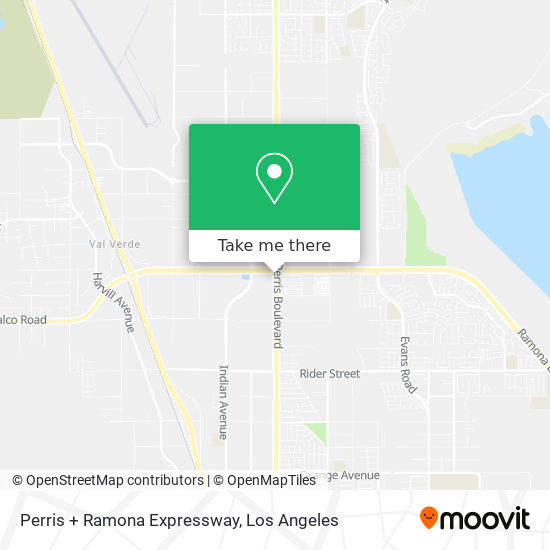 Perris + Ramona Expressway map
