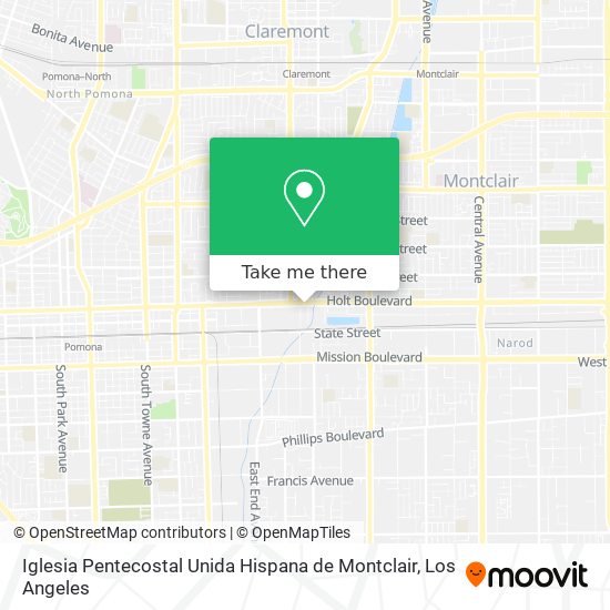 Mapa de Iglesia Pentecostal Unida Hispana de Montclair