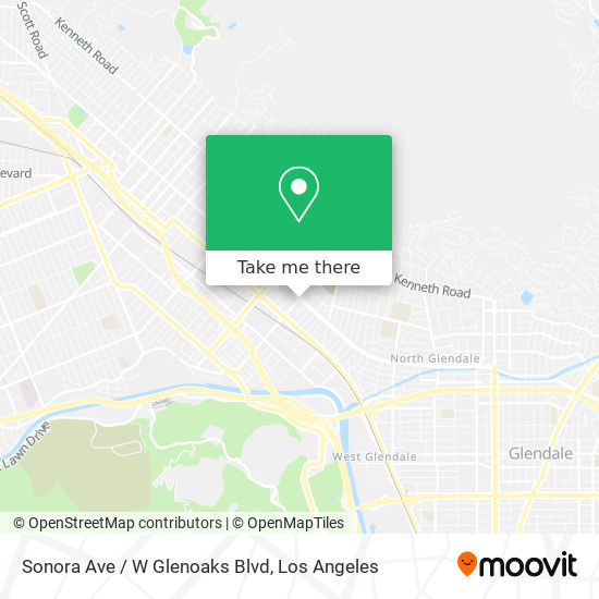Mapa de Sonora Ave / W Glenoaks Blvd