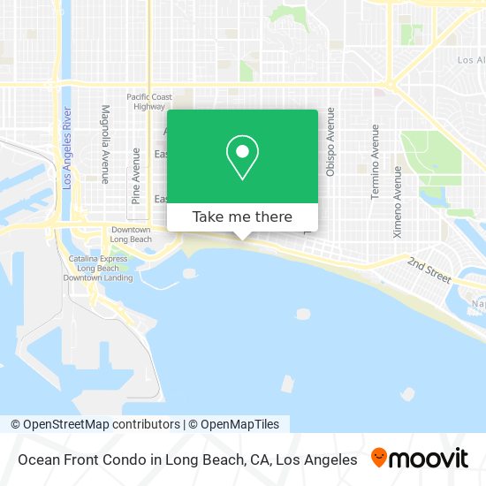 Ocean Front Condo in Long Beach, CA map