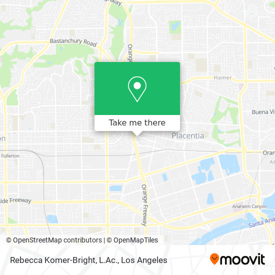 Rebecca Komer-Bright, L.Ac. map