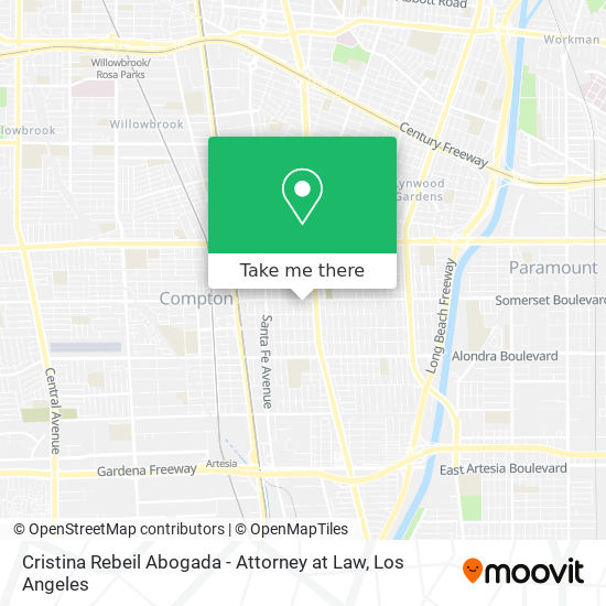 Mapa de Cristina Rebeil Abogada - Attorney at Law