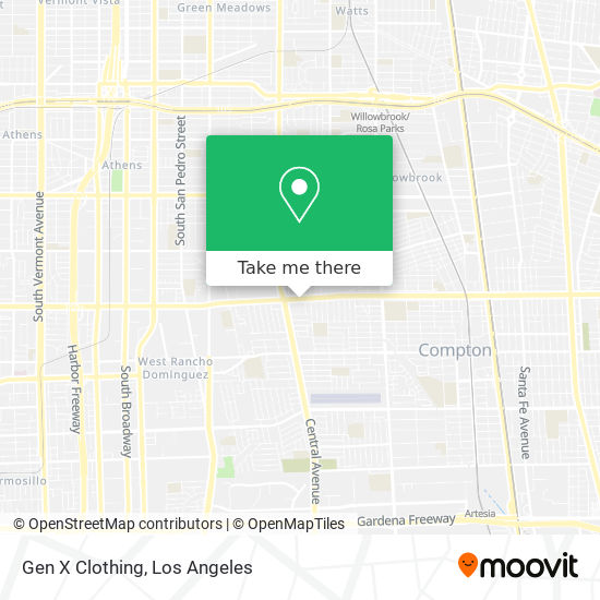 Gen X Clothing map