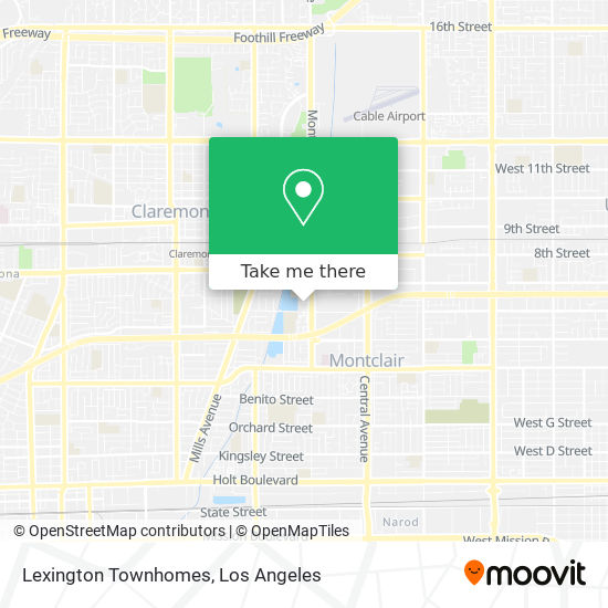 Lexington Townhomes map