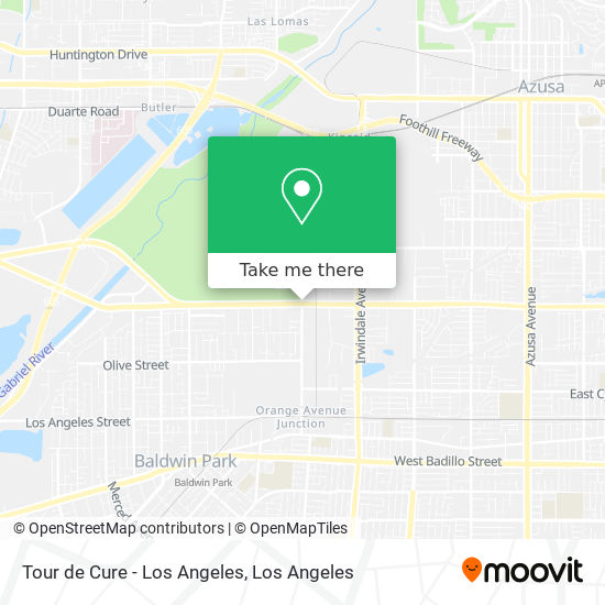 Tour de Cure - Los Angeles map