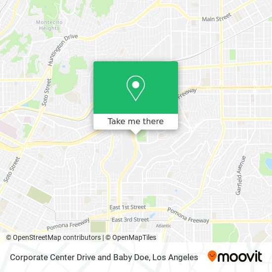 Corporate Center Drive and Baby Doe map