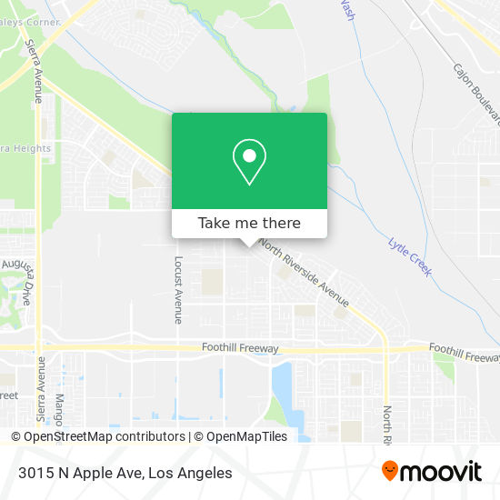 3015 N Apple Ave map