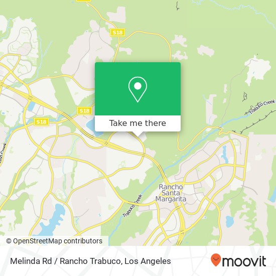 Mapa de Melinda Rd / Rancho Trabuco