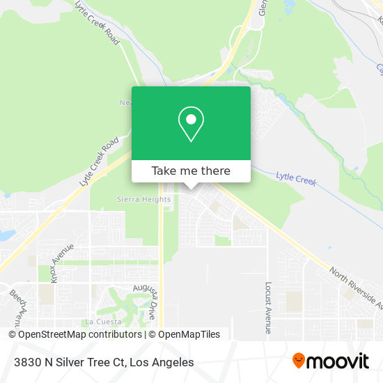 Mapa de 3830 N Silver Tree Ct