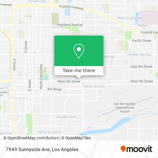 Mapa de 7949 Sunnyside Ave