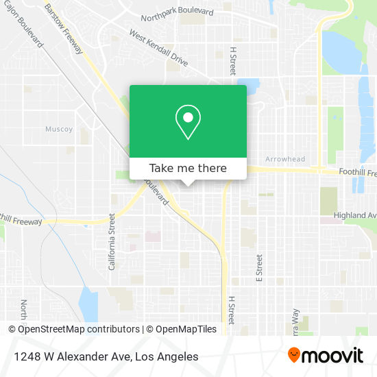 1248 W Alexander Ave map