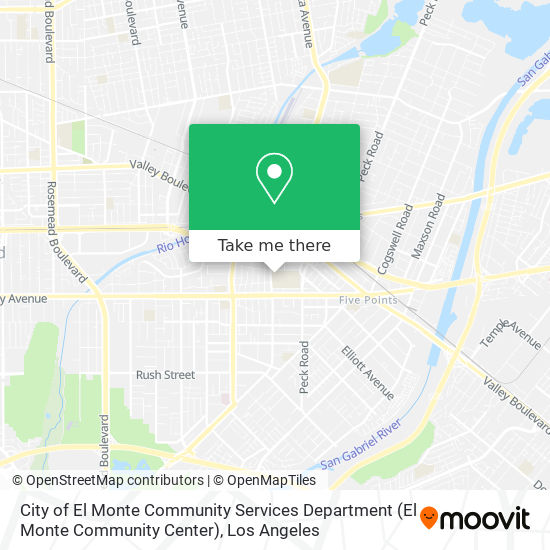 City of El Monte Community Services Department (El Monte Community Center) map