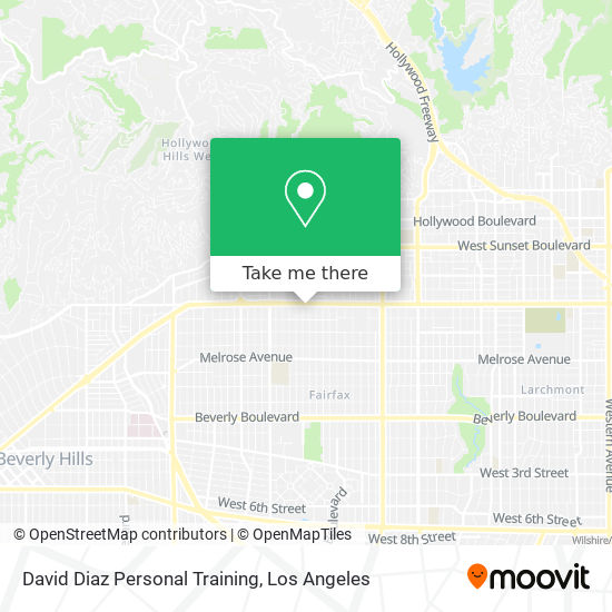 David Diaz Personal Training map