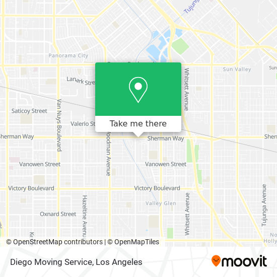 Diego Moving Service map