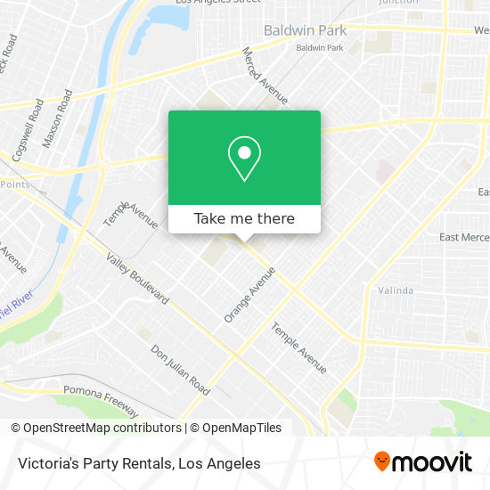Mapa de Victoria's Party Rentals
