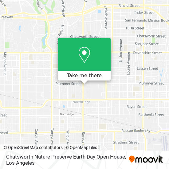 Chatsworth Nature Preserve Earth Day Open House map
