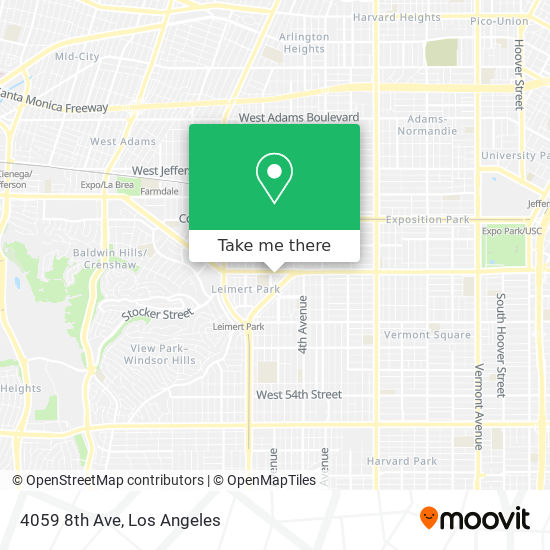 4059 8th Ave map