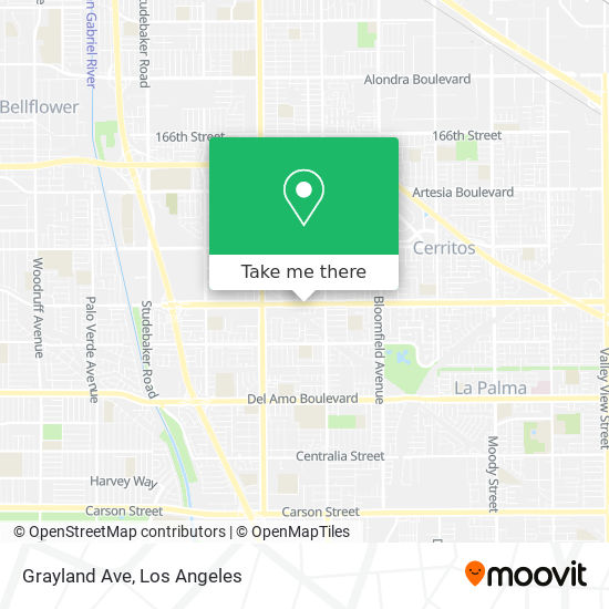 Grayland Ave map