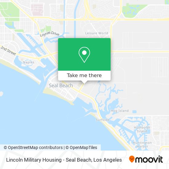 Mapa de Lincoln Military Housing - Seal Beach