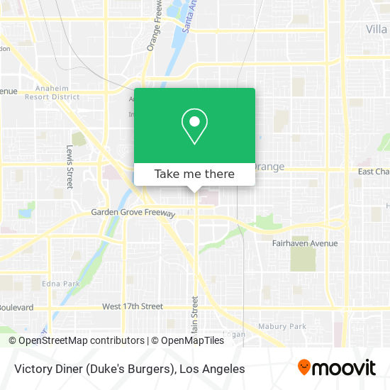 Victory Diner (Duke's Burgers) map