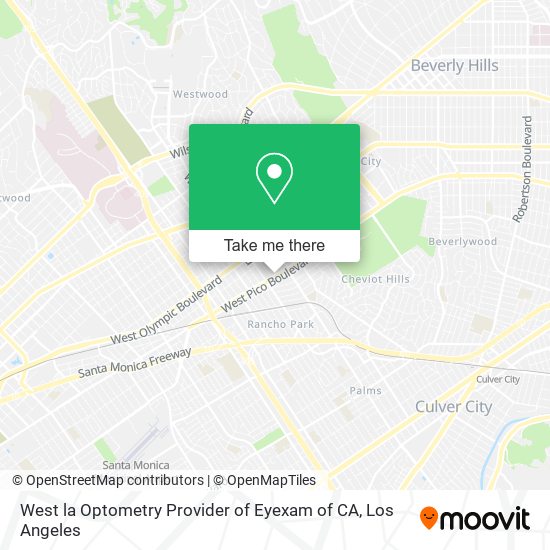 Mapa de West la Optometry Provider of Eyexam of CA