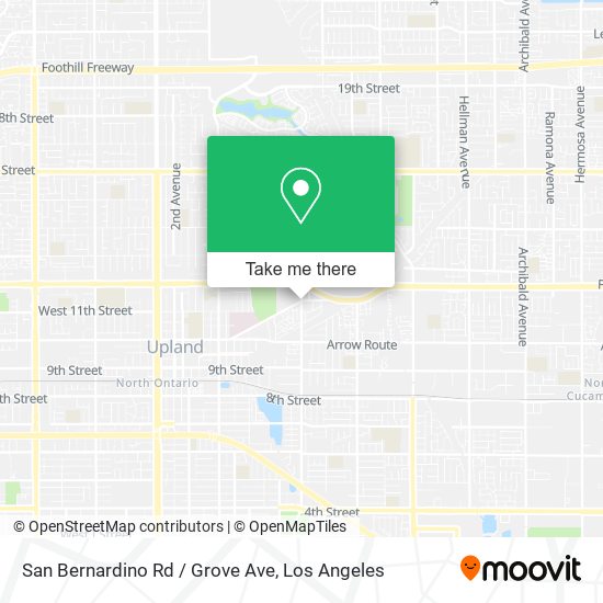 San Bernardino Rd / Grove Ave map