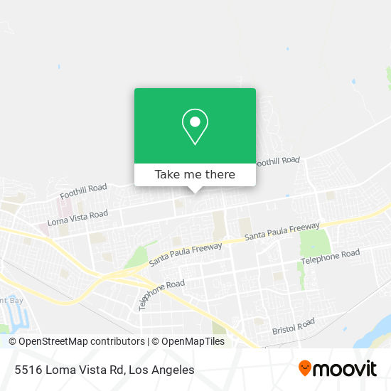 Mapa de 5516 Loma Vista Rd