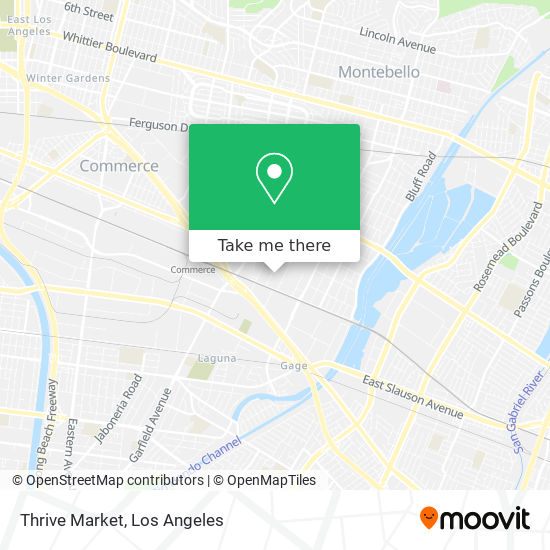 Mapa de Thrive Market