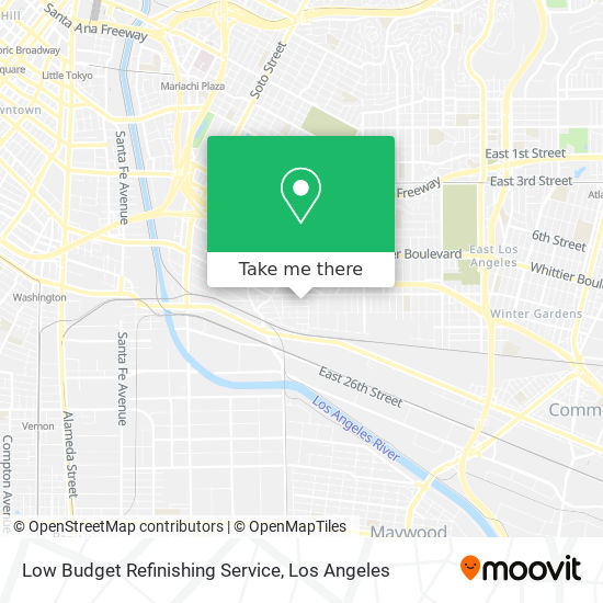 Low Budget Refinishing Service map