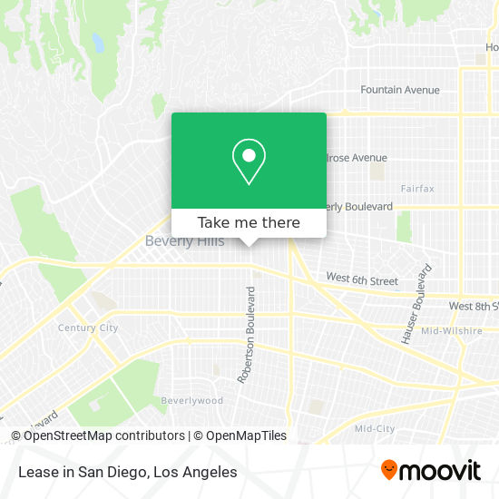 Lease in San Diego map