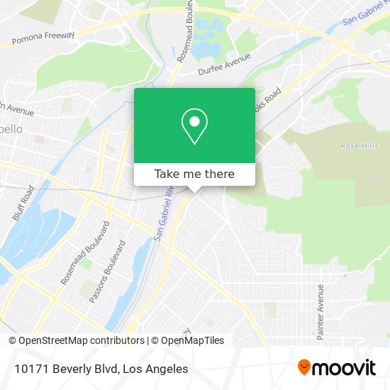 Mapa de 10171 Beverly Blvd