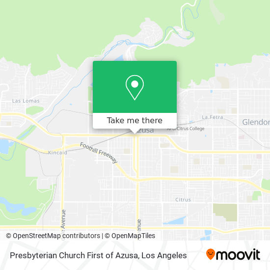 Mapa de Presbyterian Church First of Azusa