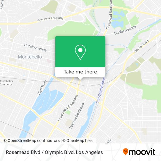 Rosemead Blvd / Olympic Blvd map