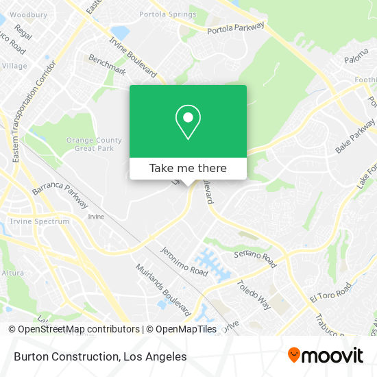 Burton Construction map