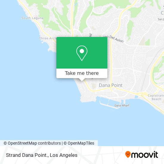 Strand Dana Point. map