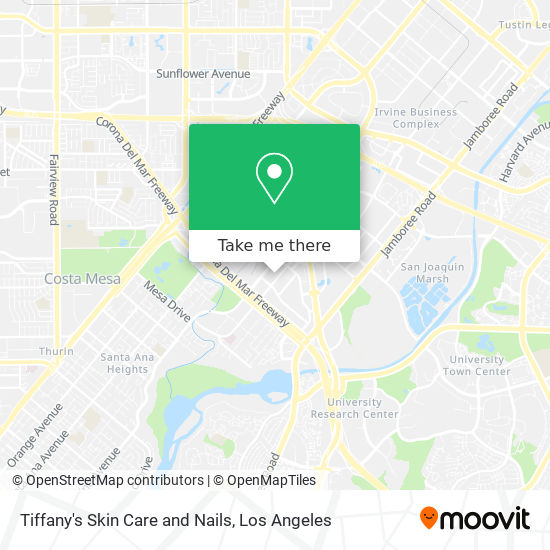 Tiffany's Skin Care and Nails map