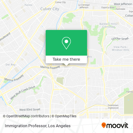 Immigration Professor map