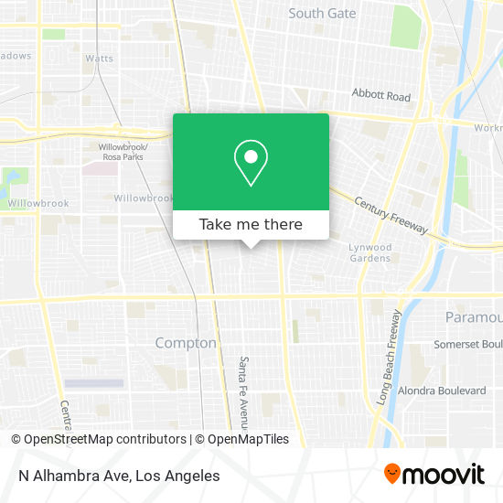 N Alhambra Ave map