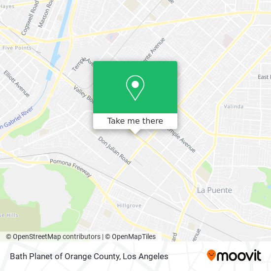 Bath Planet of Orange County map