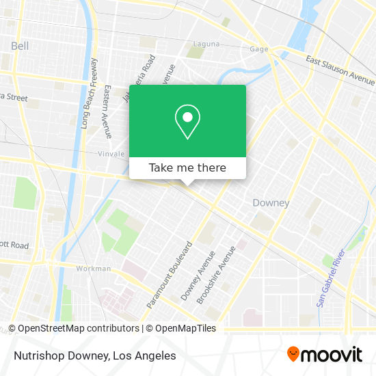 Nutrishop Downey map
