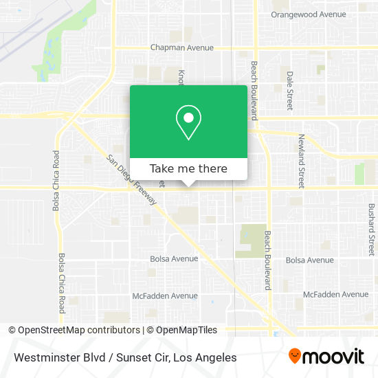 Mapa de Westminster Blvd / Sunset Cir