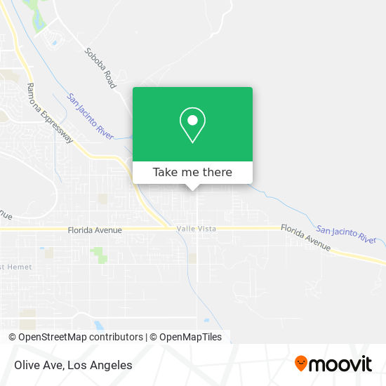 Olive Ave map