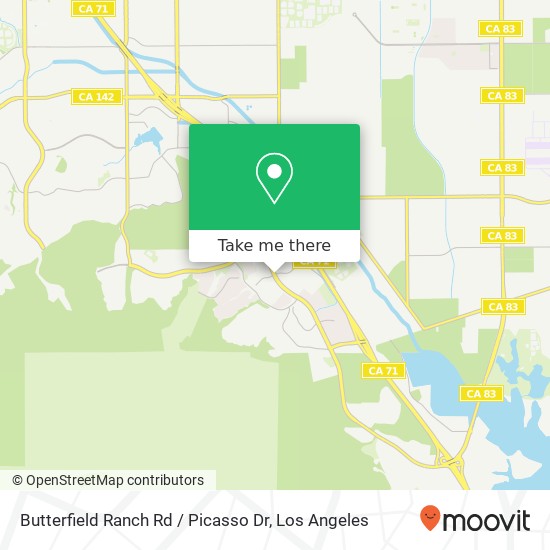 Mapa de Butterfield Ranch Rd / Picasso Dr