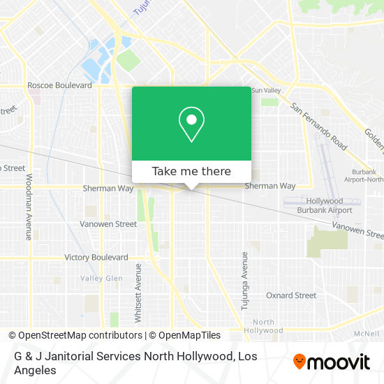 G & J Janitorial Services North Hollywood map
