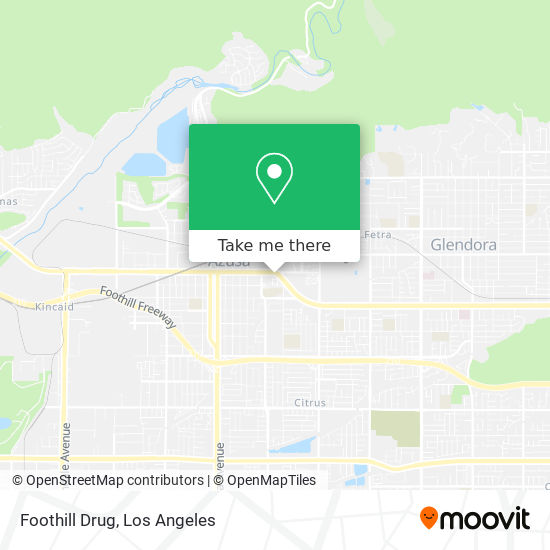 Foothill Drug map